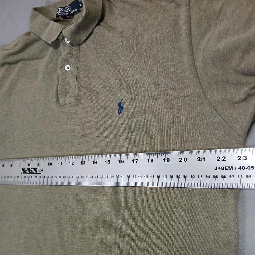 Polo Ralph Lauren Polo Shirt Men's L Lime Green Classic‎ Fit Cotton Short Sleeve